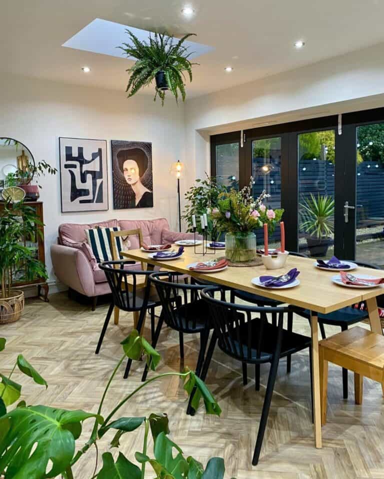 Boho Dining Room Ideas With Greenery