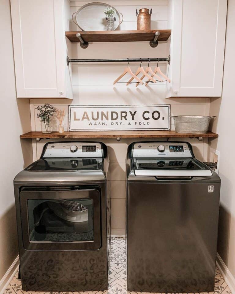 Cabinet Ideas for Above a Washer and Dryer