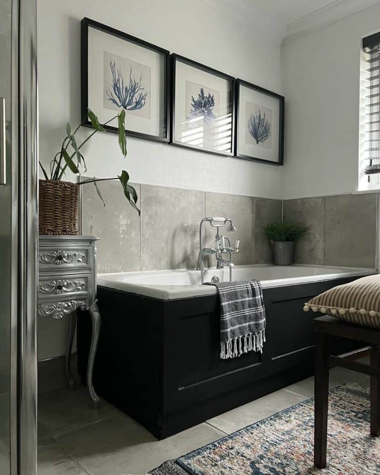 Classic Bathroom With Vintage Accessories