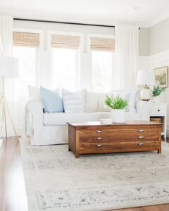 22 Soft and Balanced Rug Ideas for White Couches