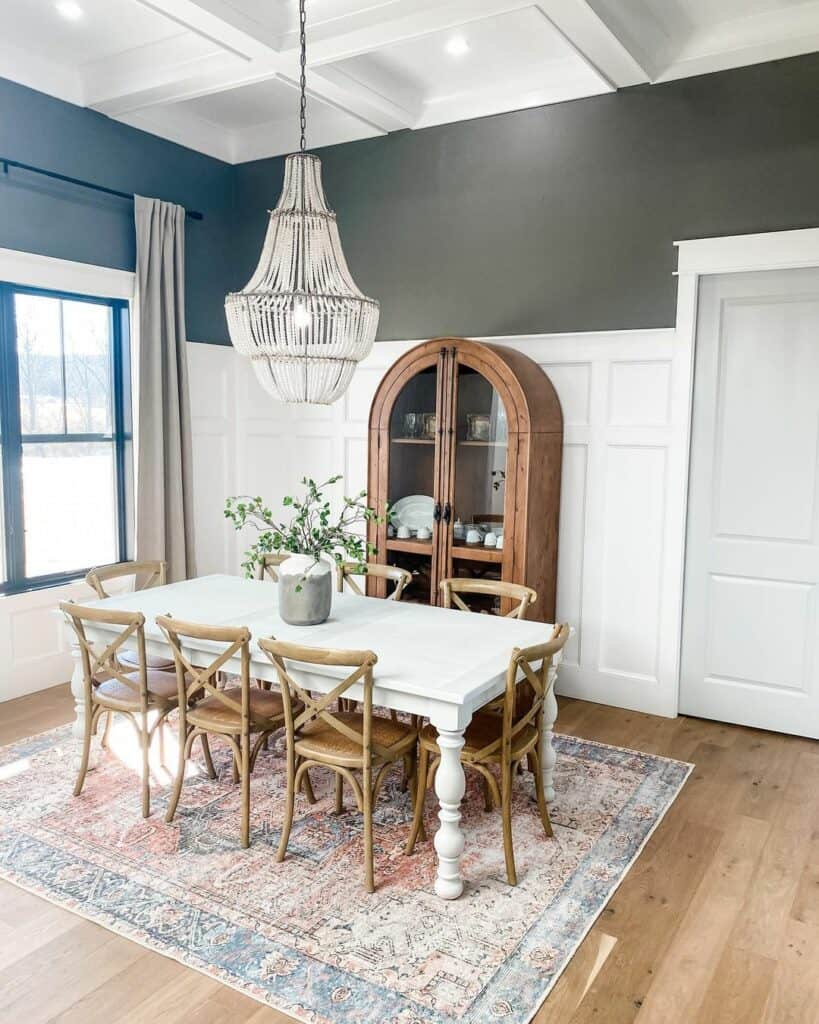 Coffered Ceiling Worthy of a Stunning Chandelier