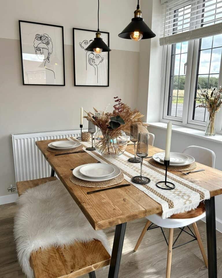 Dining Table Throw to Accessorize Seating