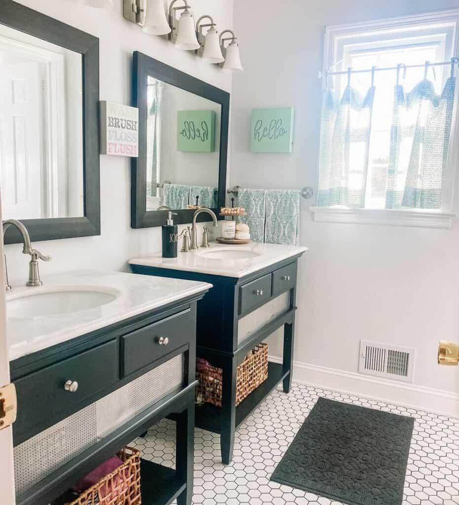 Elevating Black and White Double Sinks