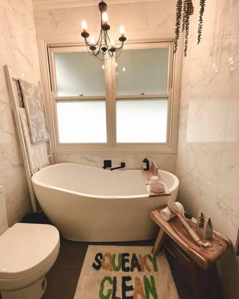 Embellishing a Freestanding Corner Tub Soul & Lane