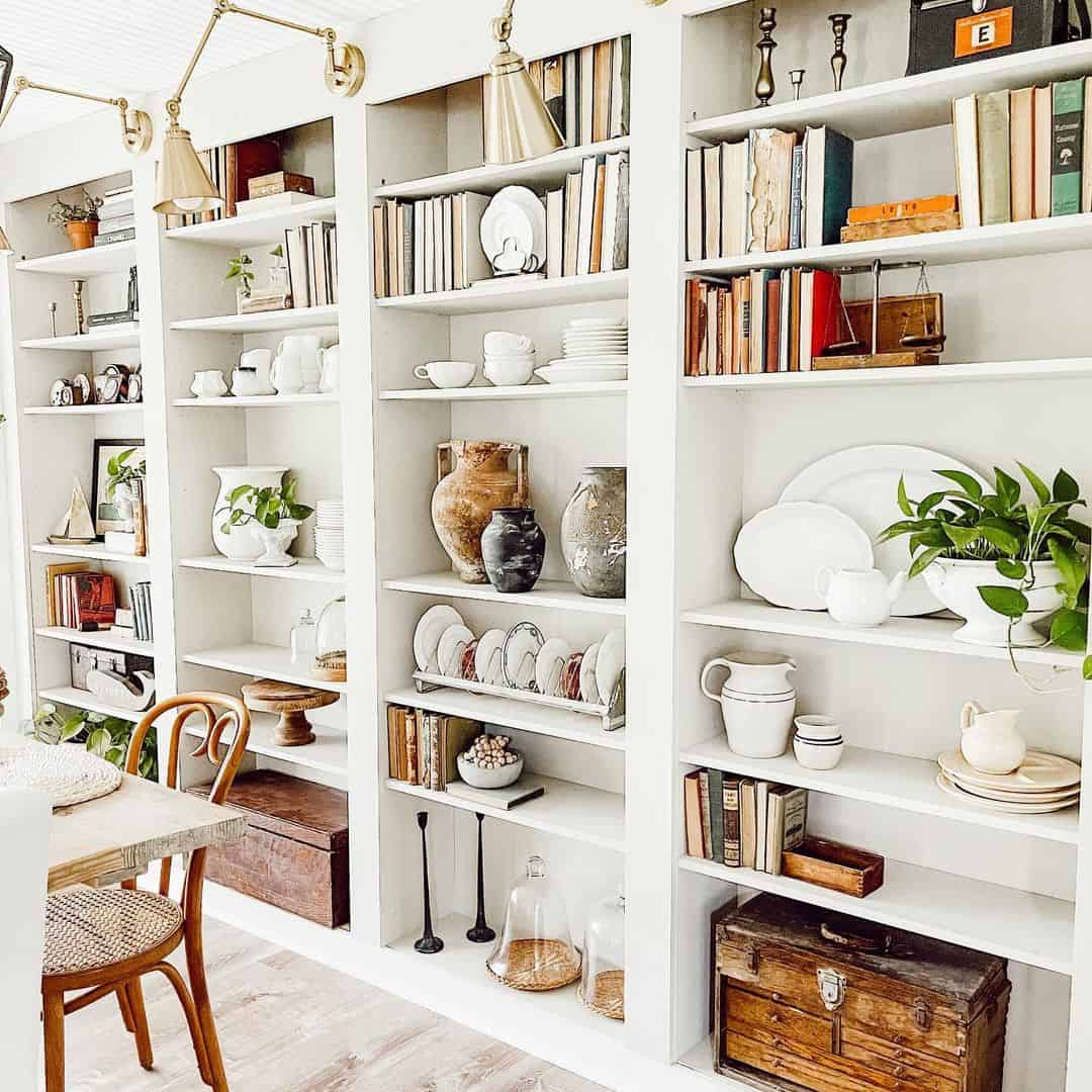 Extensive Shelving Deserves Inspirational Decor - Soul & Lane