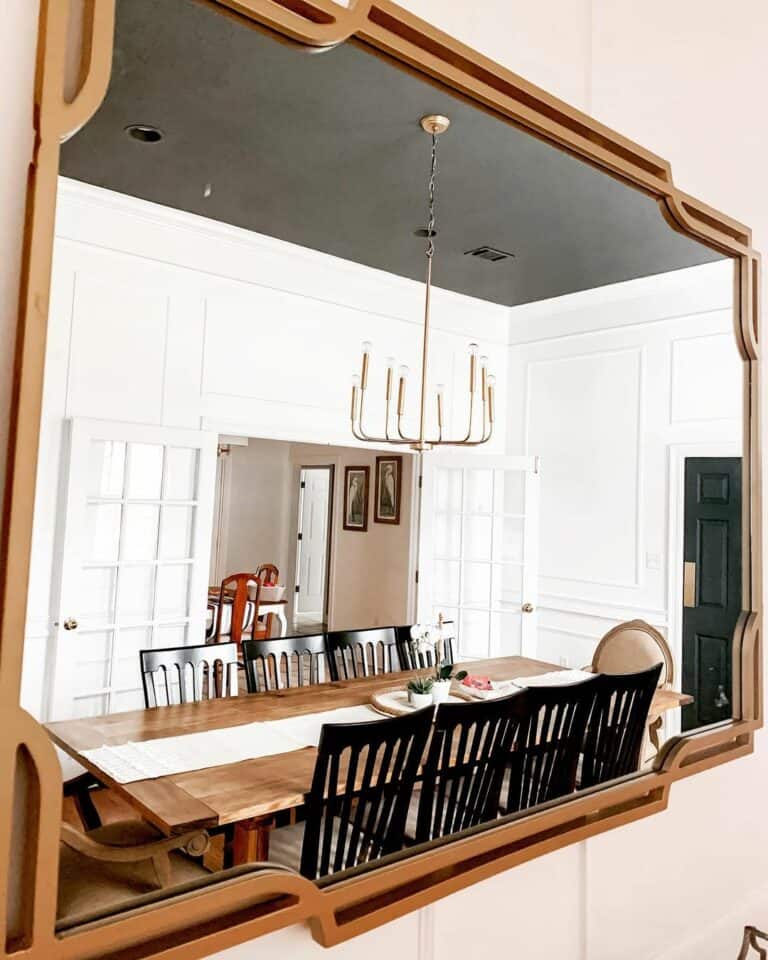 French Doors Open Into a Dining Room