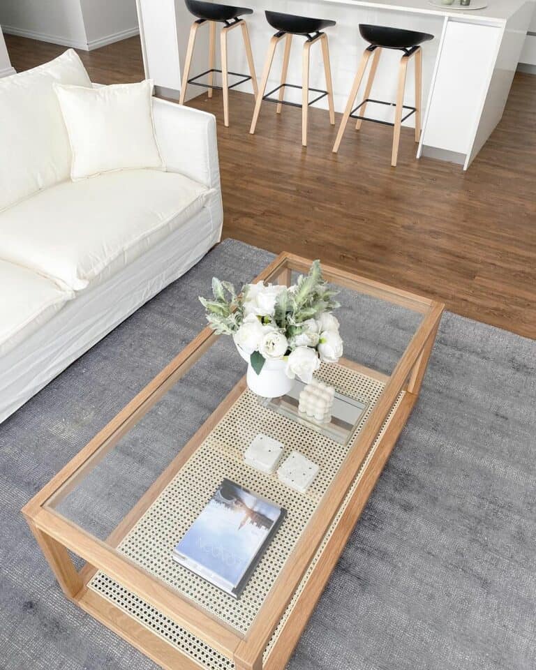 Glass Coffee Table To Create Space