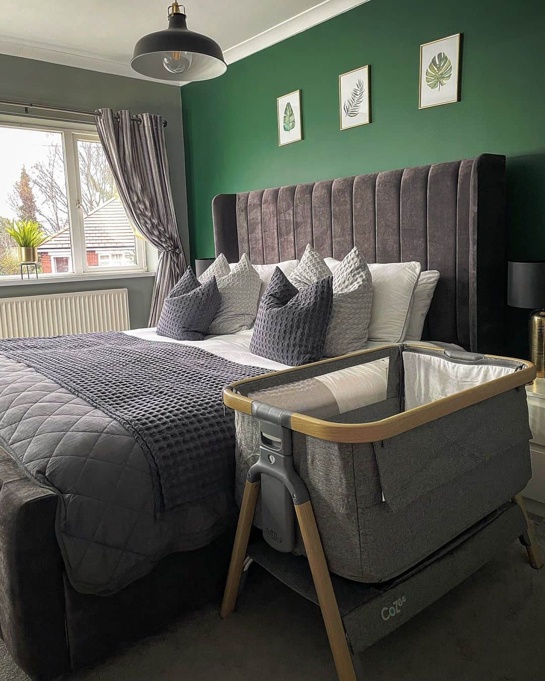 Gray and Green Modern Bedroom Design - Soul & Lane