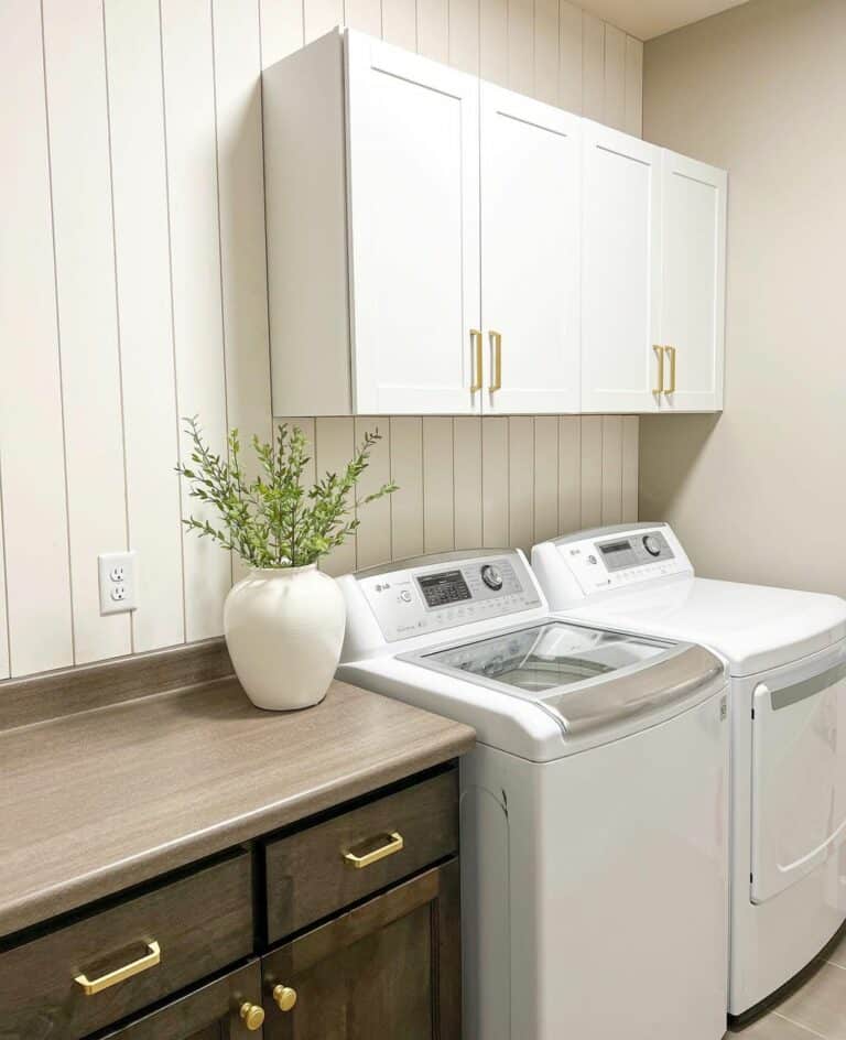 Hardware That Complements Laundry Room Cabinets