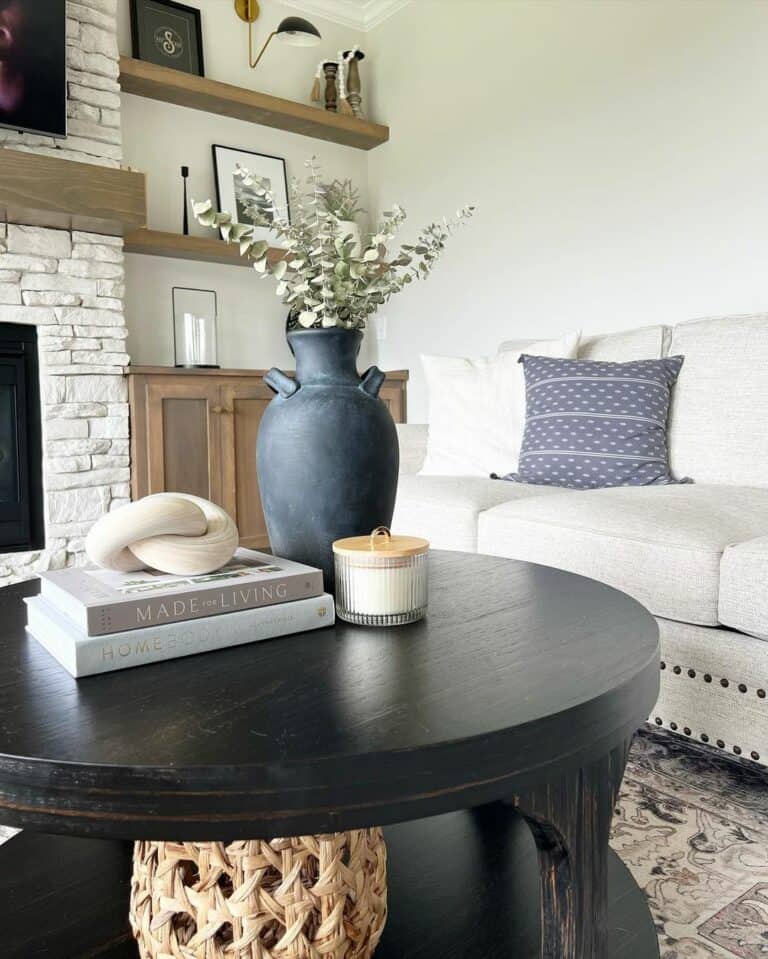 How to Style a Coffee Table With Stacked Books