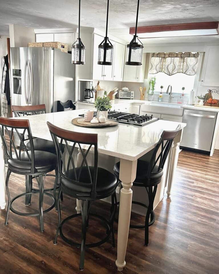 Kitchen Island With End Seating