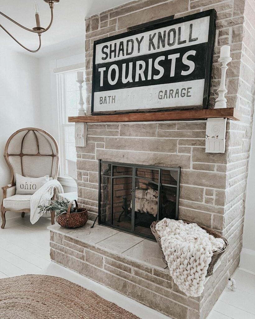 Late Stone Fireplace for Cozy Nights