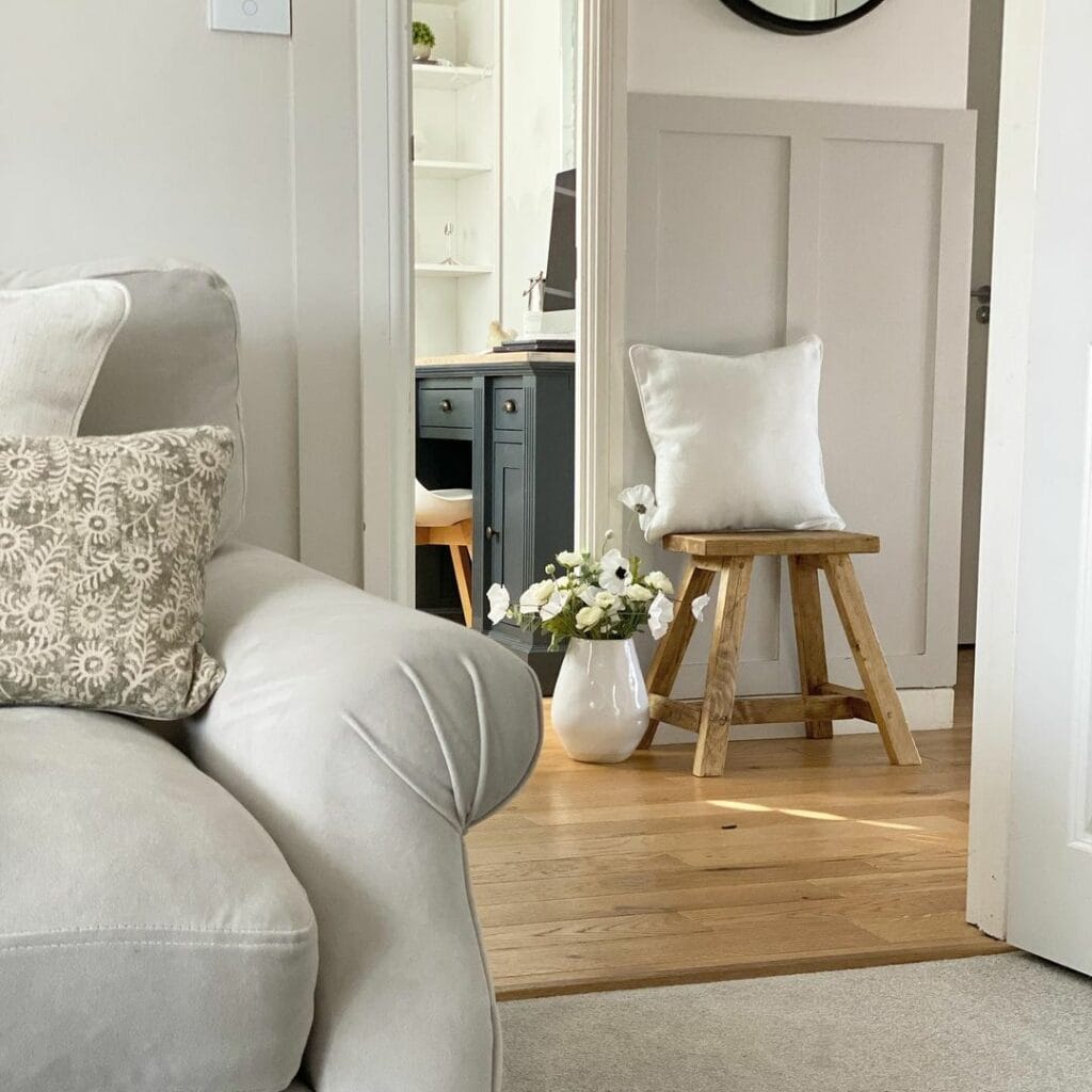 light gray wall