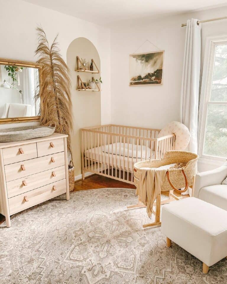 Light and Airy Bohemian Baby Room