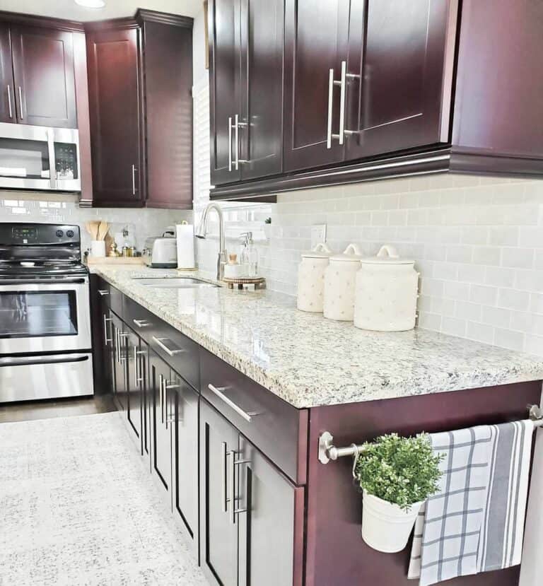 Mature Design Created With Wood Cabinets