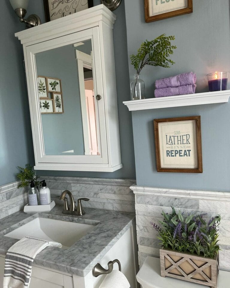 Medicine Cabinet Over a Small Vanity