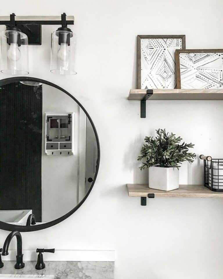 Modern Black and White Bathroom Styling