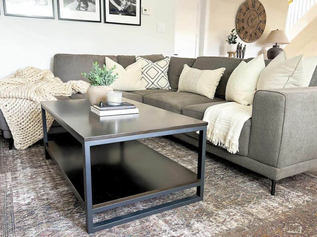 Purple and Brown Oriental Rug