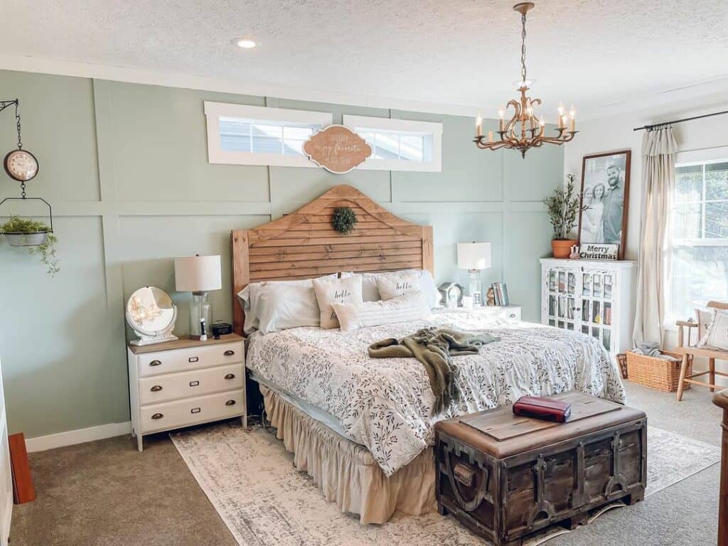 Repurposed Vintage Pieces Fit a Bedroom Design