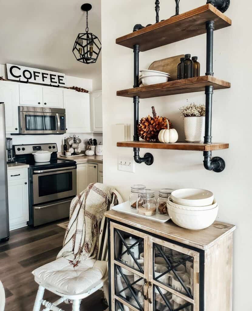Shelving as a Kitchen Extension