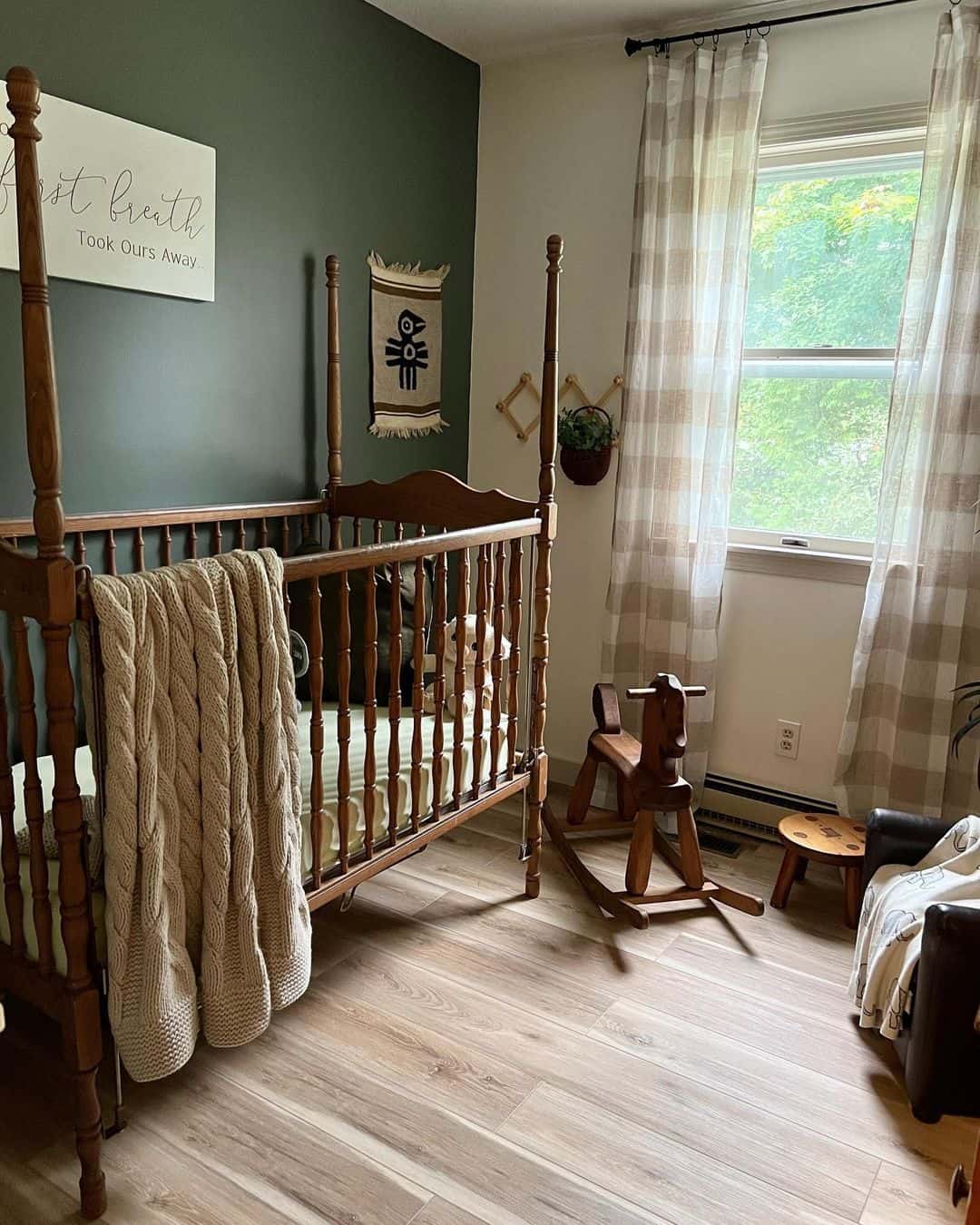 Sophisticated Forest Green Accent Wall Soul & Lane