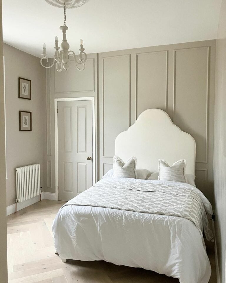 Traditional Bedroom With Picture Frame Molding