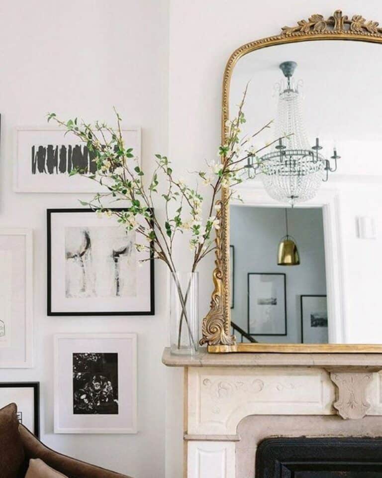 Vintage Pieces To Embellish a Fireplace