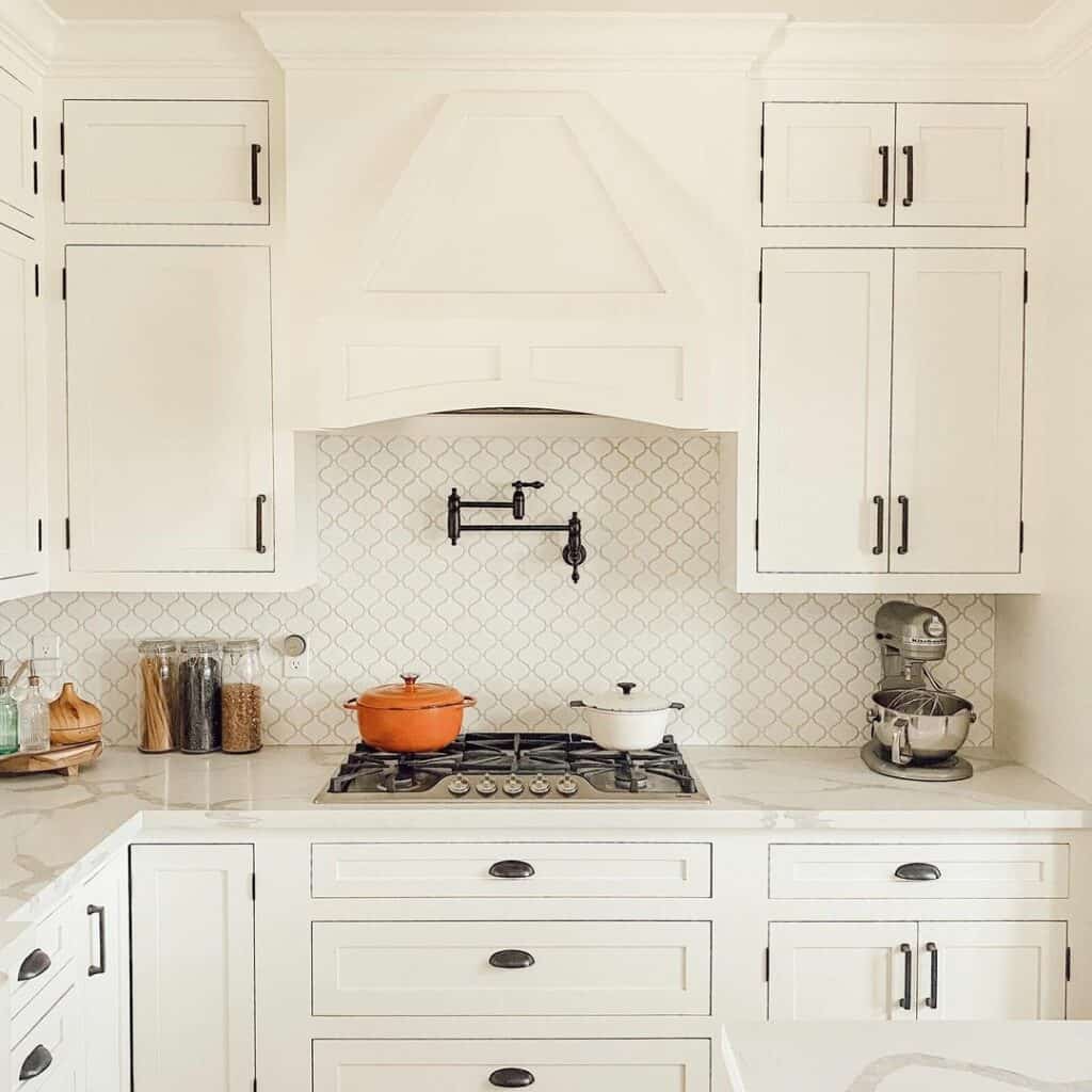 White Cabinets With Small Details