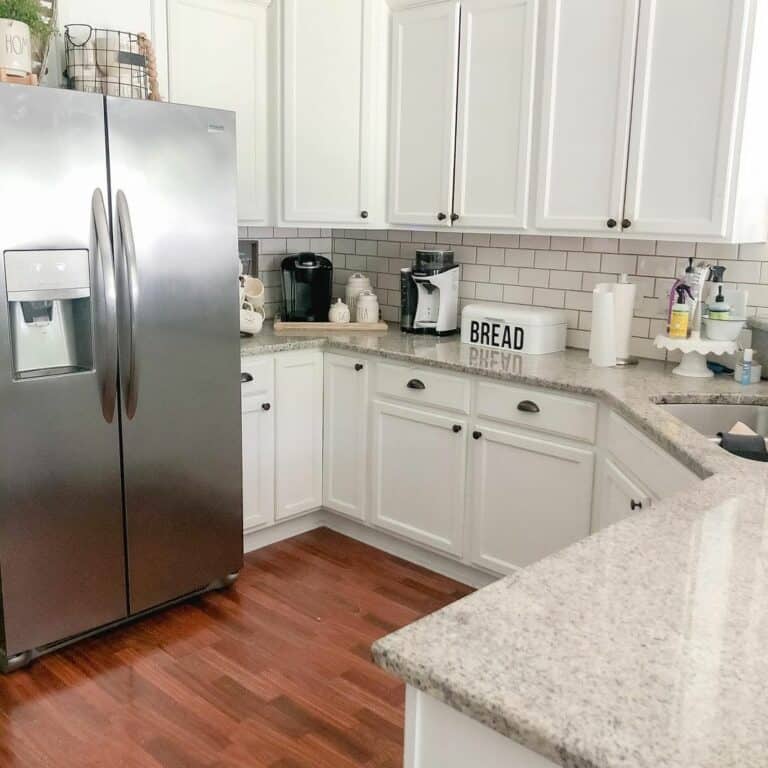 White Cabinets With Stainless Steel Appliances