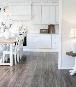 White Eat-in Kitchen