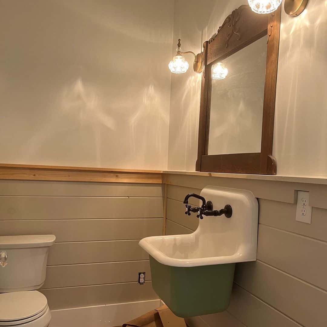 Bathroom Mirror With Sconces on Each Side Soul & Lane