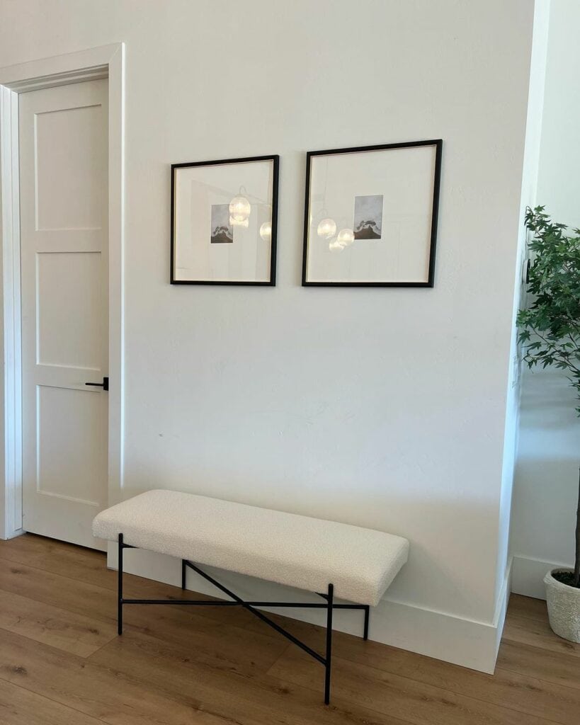 Black and White Entryway Gallery Wall