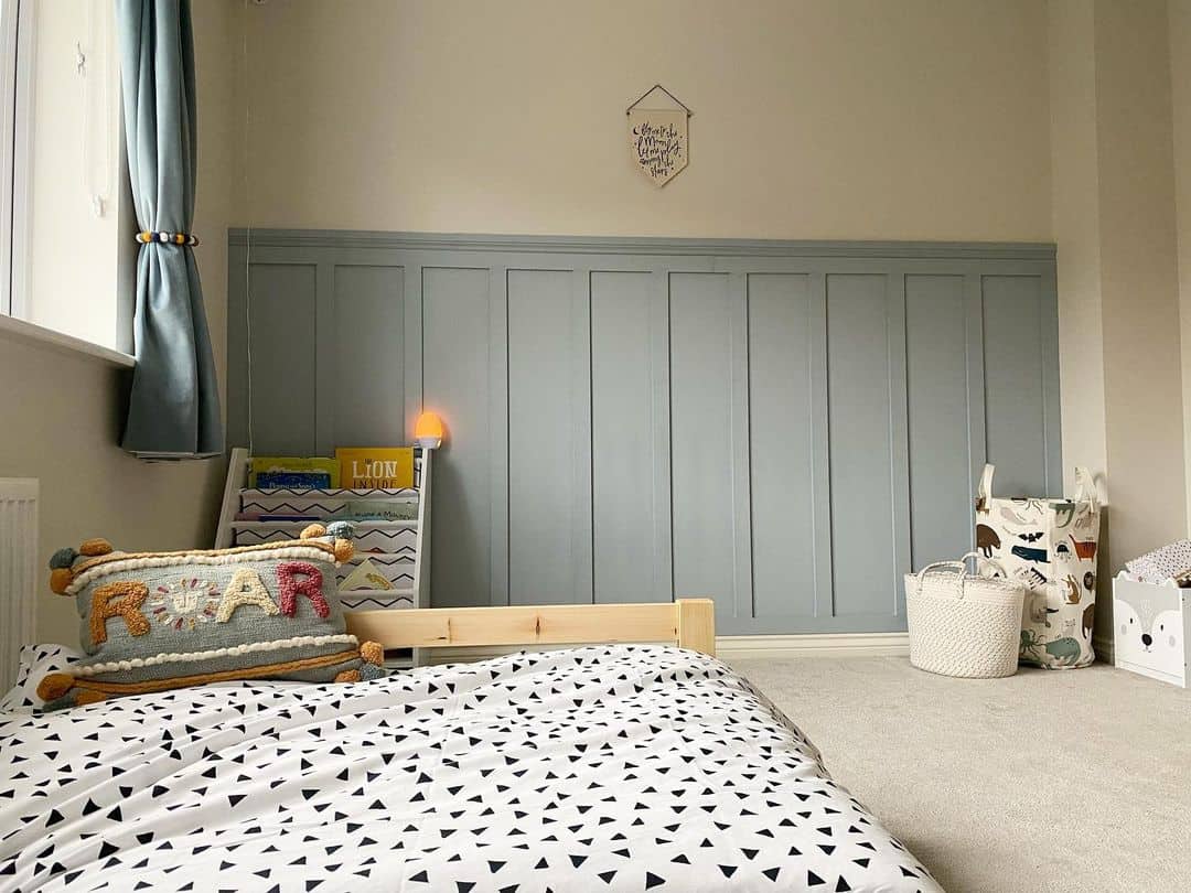 Paneling In Room Board and Batten Paneling in Spacious Bedroom - Soul & Lane