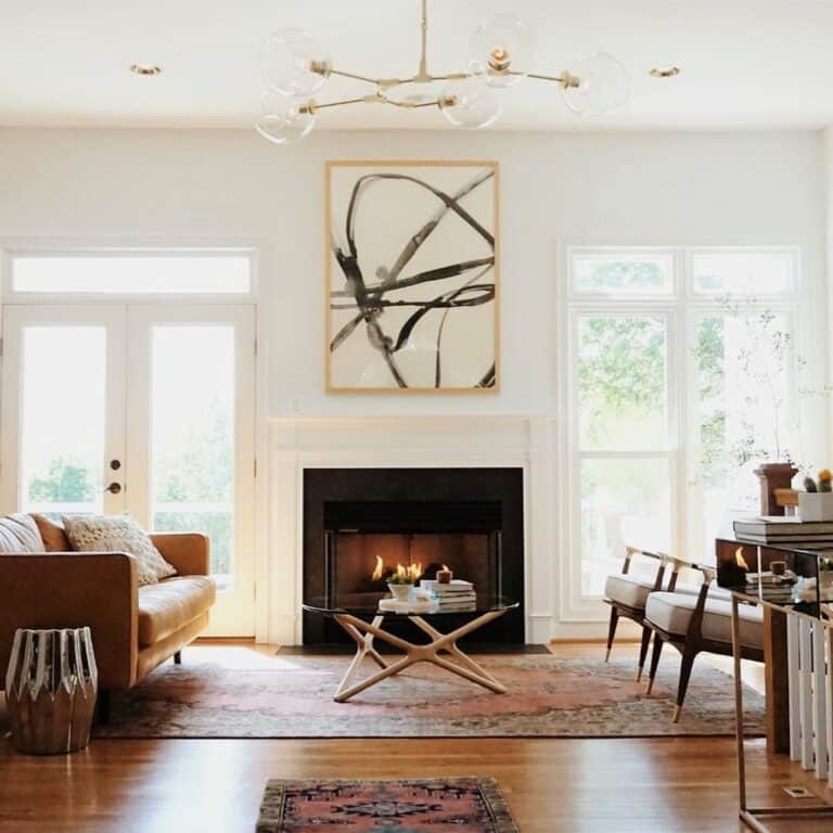 Contemporary Living Room Arrangement