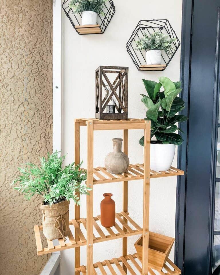 Funky Bookcase Plant Display