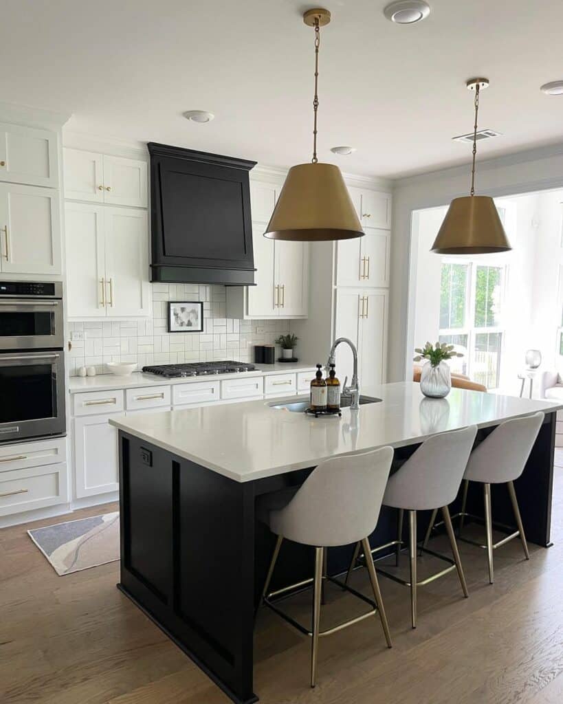 Glamourous Black and White Kitchen - Soul & Lane