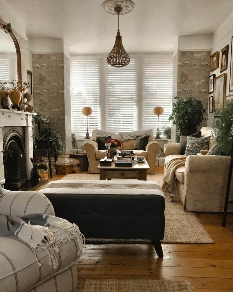 Tasteful Living Room Without a TV