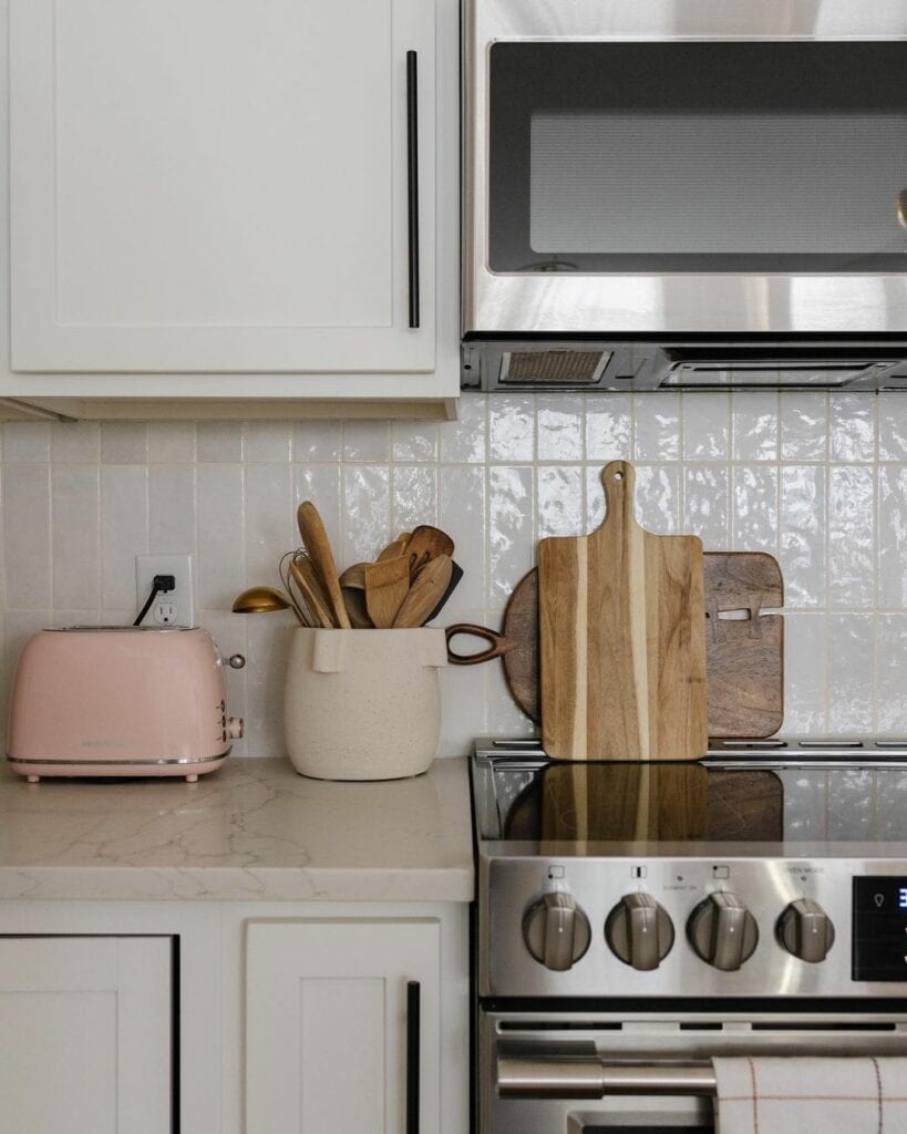 Textured White Tiles