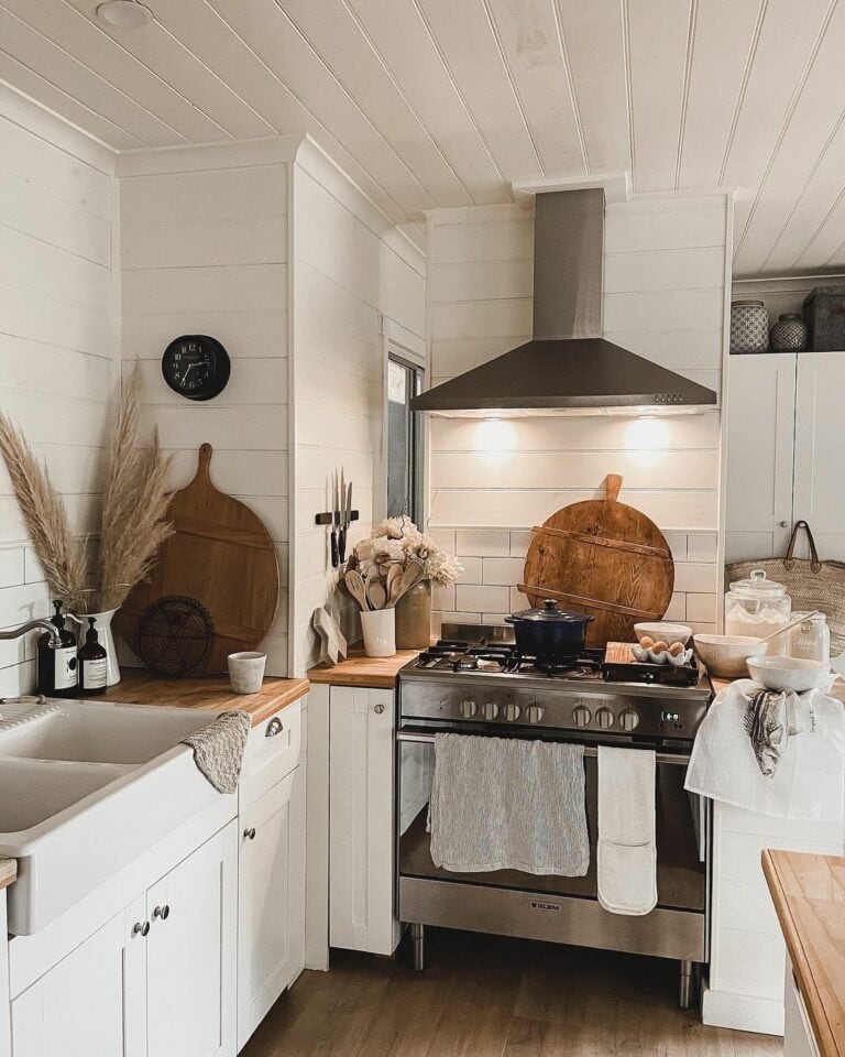 Traditional Shiplap With Modern Appliances