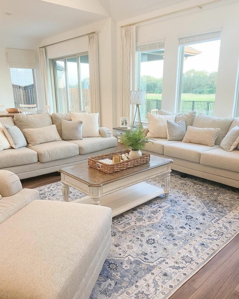 All-White Space With a Hint of Color
