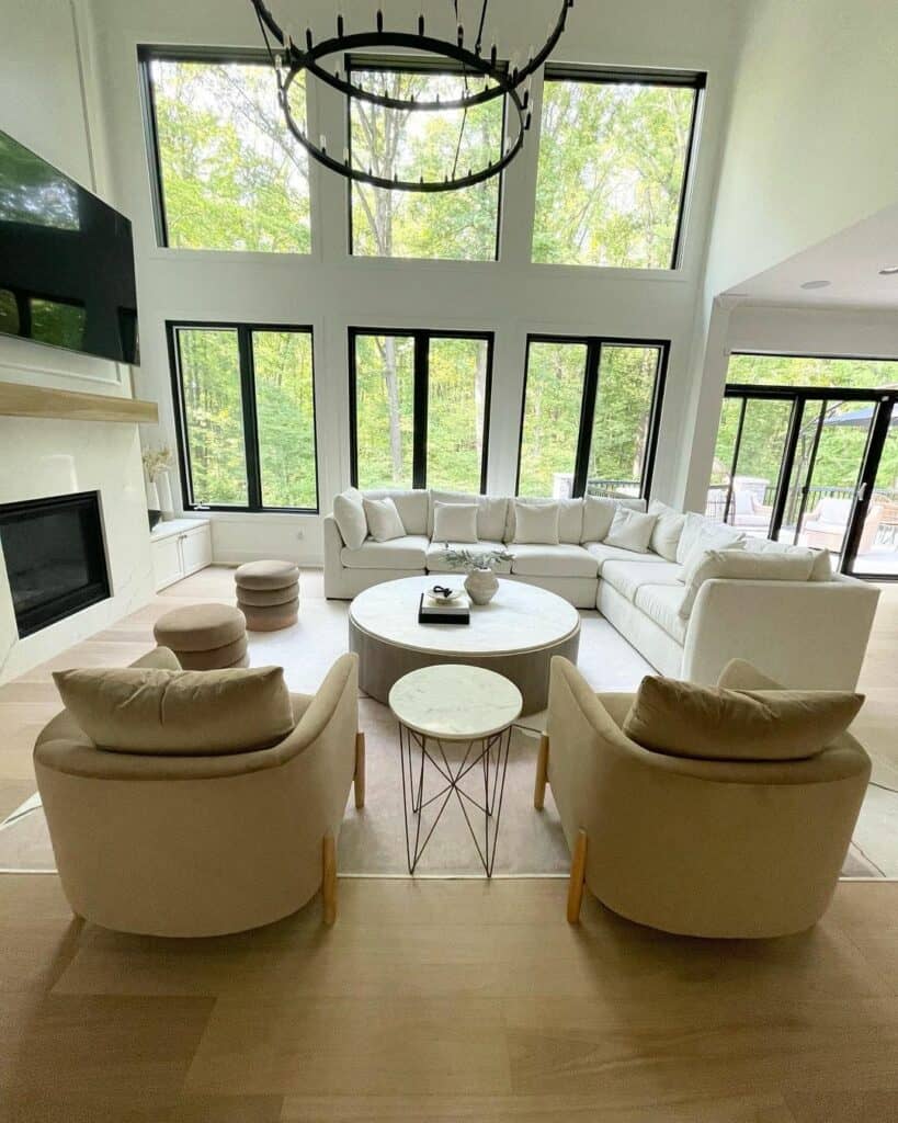 Varied Seating Elevates Living Room Design