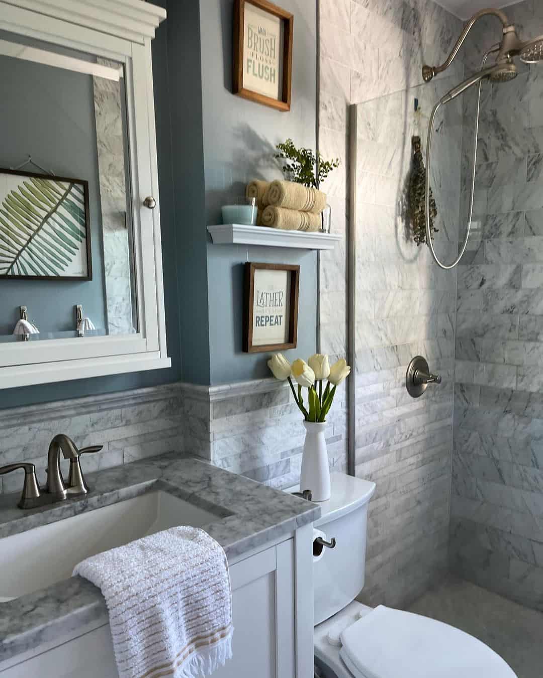 Balancing Bathroom Paint and Tile - Soul & Lane