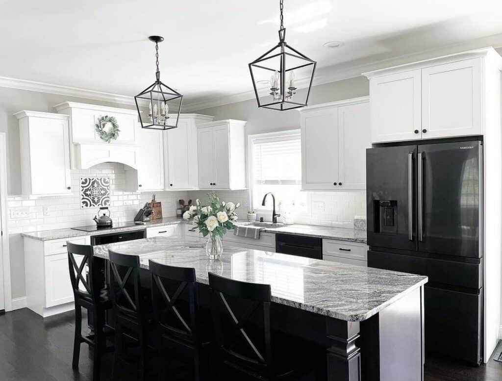 Farmhouse Elements with a Monochrome Flair