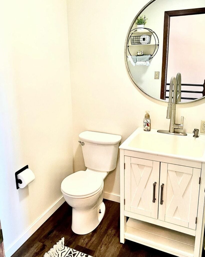 Rustic Bathroom with a Unique Vanity - Soul & Lane