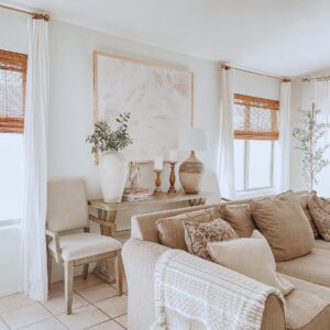 Roman Shades to Soften the Natural Light