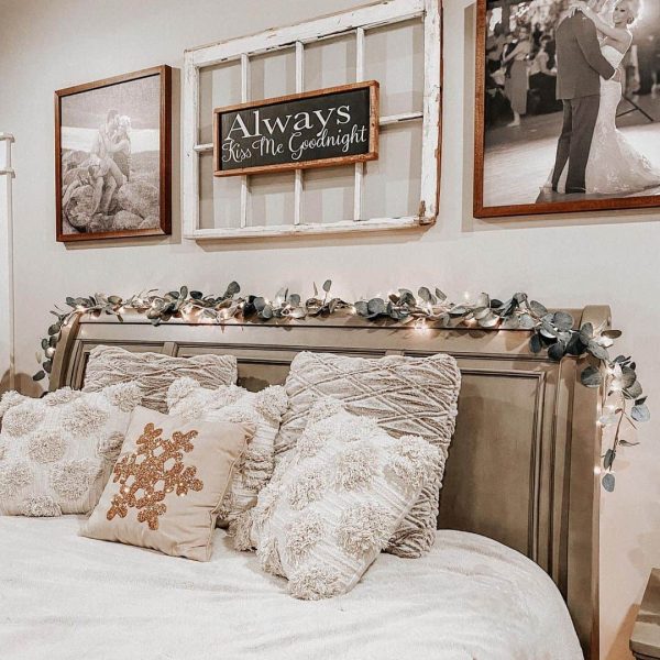 14 Farmhouse Ideas for Filling the Empty Space Above Your Bed